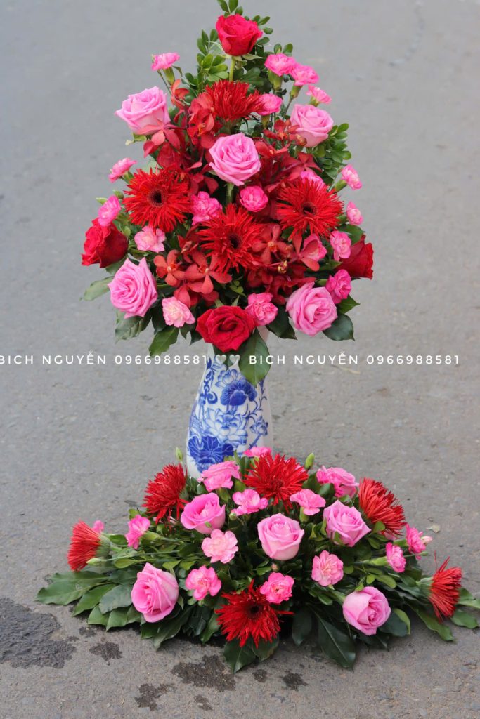 hoa trang tri gia tien